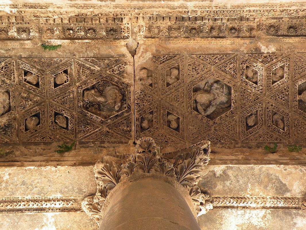Bekaa Valley 25 Baalbek Temple Of Bacchus Carved Ceiling 